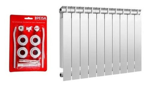 Radiador Peisa Tropical T500/80 10 Elementos + Kit Instal.