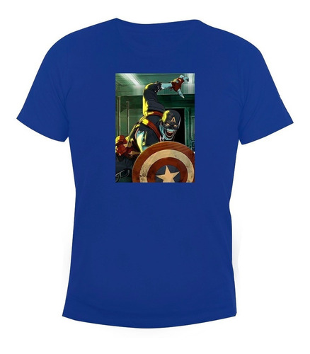 Remera Niños Algodón Capitan America Zombie What If Marvel