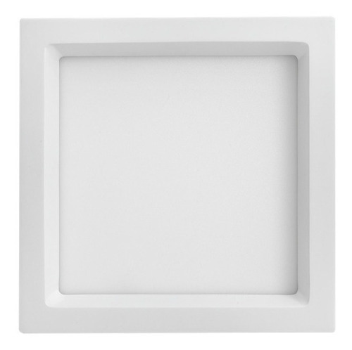 Plafon Led Recuado Painel Embutir 20w 20x20cm Placa Recuada Cor 5700K BRANCO FRIO 110V/220V (Bivolt)