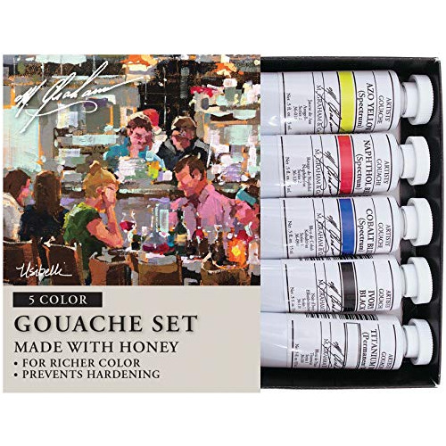 M. Graham Juego Primario De Pintura Gouache De 5 Colore...