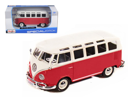 Camioneta Volkswagen Van  Samba  Escala 1:25 Por Maisto 