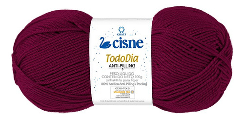 Lã Cisne Todo Dia Anti-pilling 100 Gramas - Diversar Cores Cor 70045 - Purpura