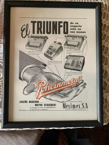 Publicidad En Blanco Y Negro De Los Años 50 De Rheinmetall