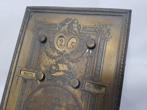 Imagen 3 de 9 de Antiguo Calendario Perpetuo De Escritorio Paris Mag 57936