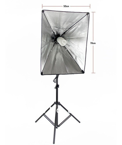 Imagem 3 de 6 de Kit Estúdio Tripe Iluminação Softbox 70x50 E27 Youtubers