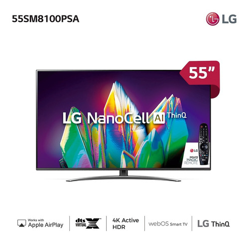 Smart Tv 55 Nano Cell LG 55sm8100 - Garantía Oficial