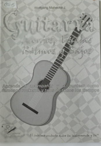 Método De Guitarra. Guitarra Acordes Escalas Y Ritmos.  Cg-5