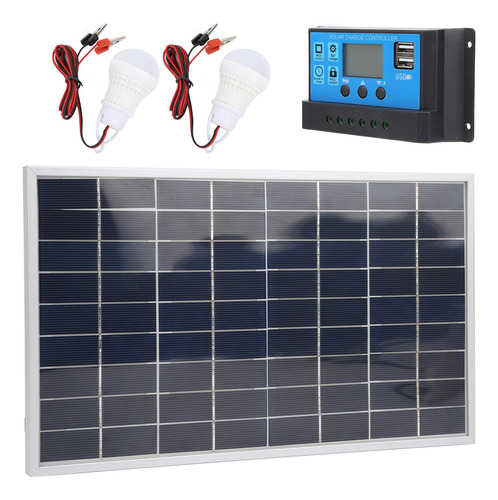 Cargador De Batería 15w 18v Panel Solar Policristalino 12v/2