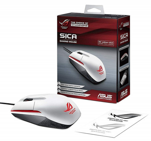 Mouse Gamer Asus Sica Black 5000 Dpi Rog Gaming