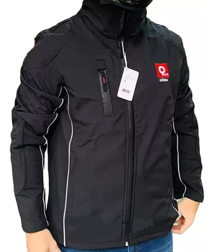 Campera Softshell Qobu Con Protecciones Moto Enduro Kevlar