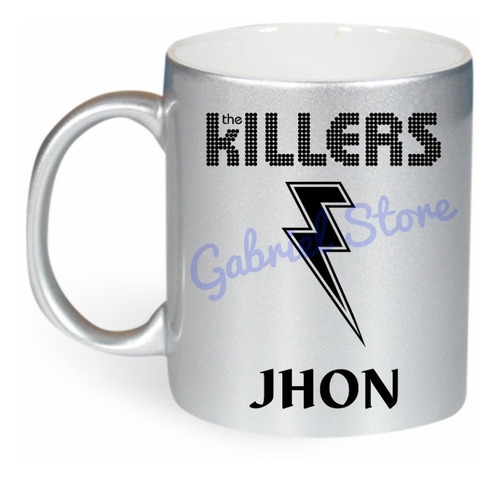 Tazas Plateadas Personalizadas Bandas De Rock De 11 Oz