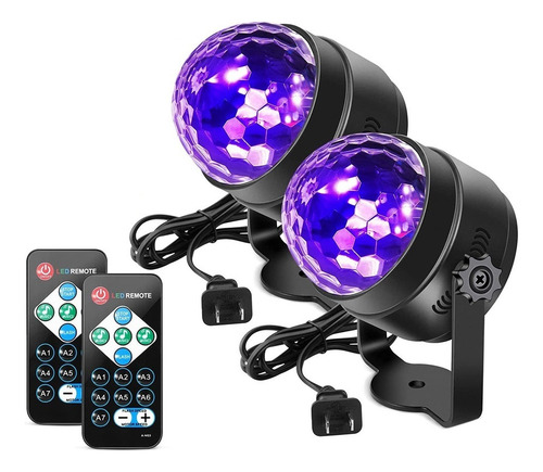 2 Luces Led For Fiesta De Bola De Discoteca, Luces Estrobos
