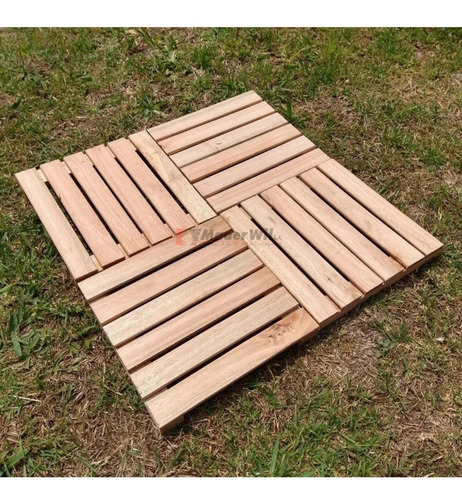 Imagen 2 de 6 de Baldosa Deck Euca Colonial 50 X 50 - Listo Para Colocar