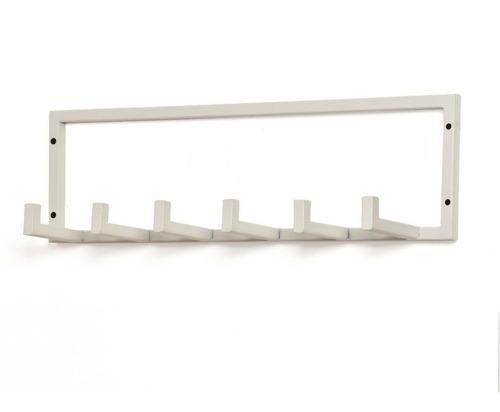 Imagen 5 de 6 de Perchero De Pared Industrial Minimalista Hierro Blanco Negro