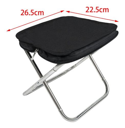 Silla De Camping Ligera Taburete Pequeño Plegable Azul