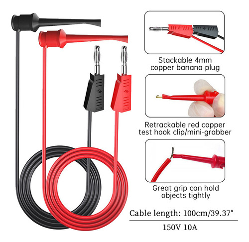 Kit De 25 Cables De Prueba De Silicona Para Multímetro P1308