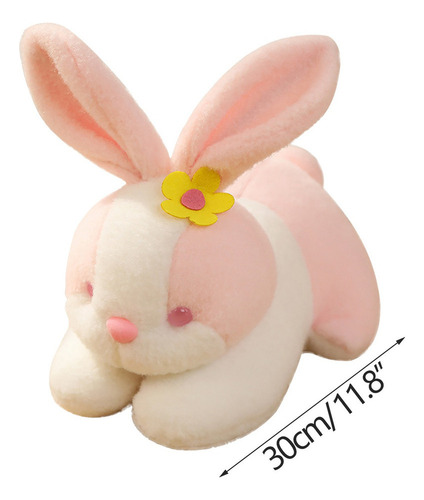Lindo Conejito De Peluche De Pascua, Muñeca Con Forma De Flo