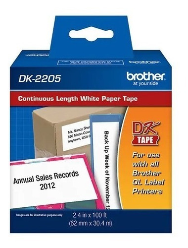 Cinta Brother Dk-2205 Blanca Original