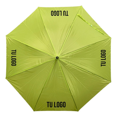 2 Paraguas Naranjas Con Tu Logo Estampado En 4 Gajos