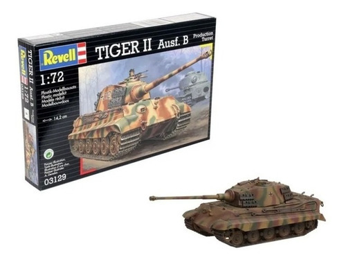 Tiger Ii Ausf. B 1/72 Revell 03129 144 Peças