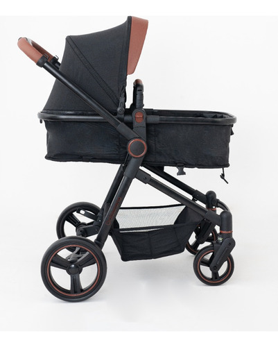 Carrinho De Bebê Ivy Black Berço-passeio E Moisés Galzerano Preto Preto