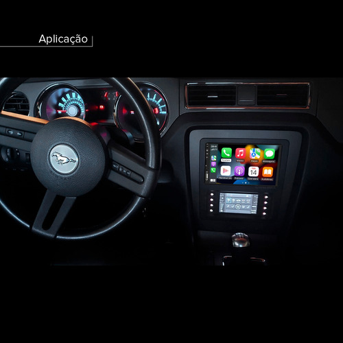 Central Multimidia Android Auto Ford Mustang 2010 2011 2012
