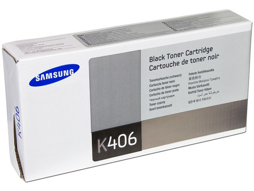 Cartucho De Tóner Samsung, Negro, Modelo: Clt-k406s.