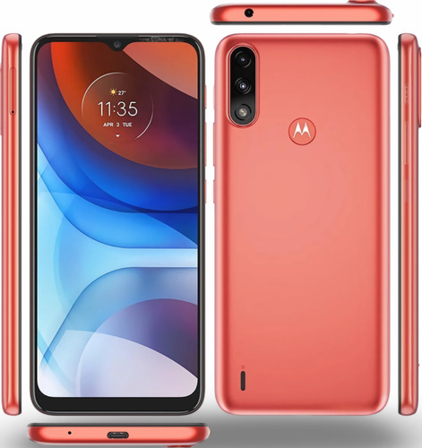 Funda Uso Rudo Con Anillo Para Motorola Moto E7i Power