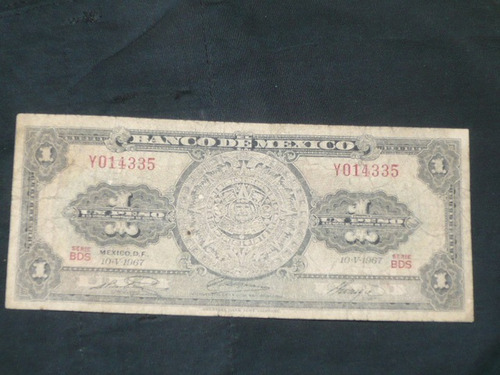 Billete De Un Peso Mexicano