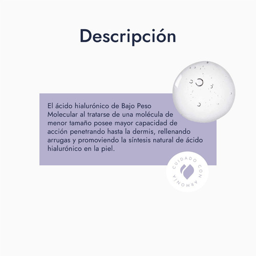 Imagen 6 de 10 de Ácido Hialurónico Concentrado 15 G, Bajo Peso Mol. Líquido