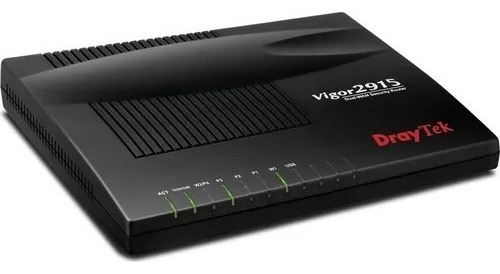 Draytek Dual Wan 3 Gigabit Lan Vigor 2915 Color Black Bivolt