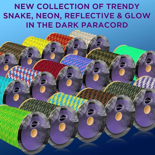 Teceum Paracord Cordón Nylon Resistente En 45 Colores