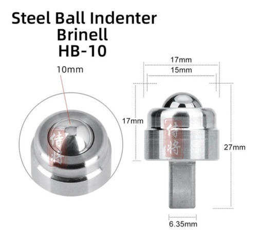 Ponteira Esfera 10mm Para Durômetro Brinell