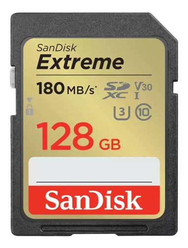 L3nz Memoria Sd Sandisk Extreme 180mb/s 128gb