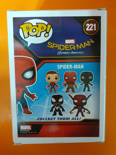 Spiderman #221 Marvel Compatible Funko Pop Nuevo Dom Play (Usado)