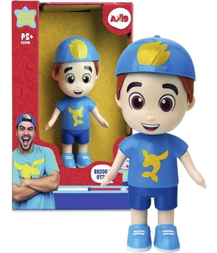 Boneco Luccas Neto Aventureiro Azul Menino Infantil Original