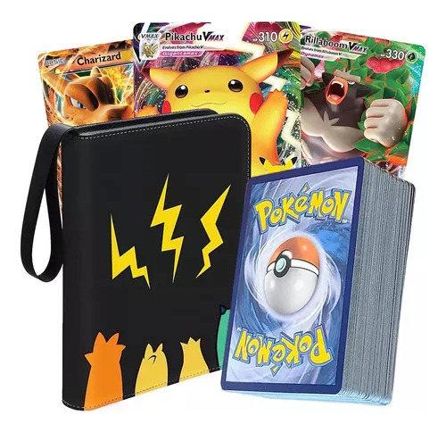 110 Tarjeta Juego Carta Pokemon Tcg Español Y Carpeta Kit