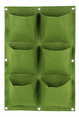 Imagen 1 de 9 de Jardín Vertical De Geotextil. 6 Bolsas. Huerto Y Muro Verde