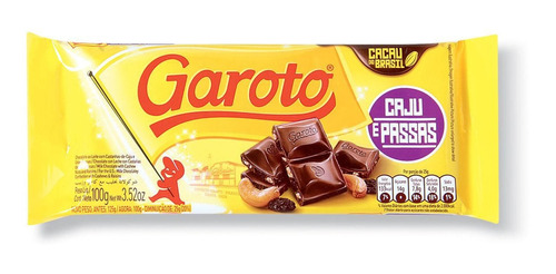 Garoto Caju C/pasas 150gr