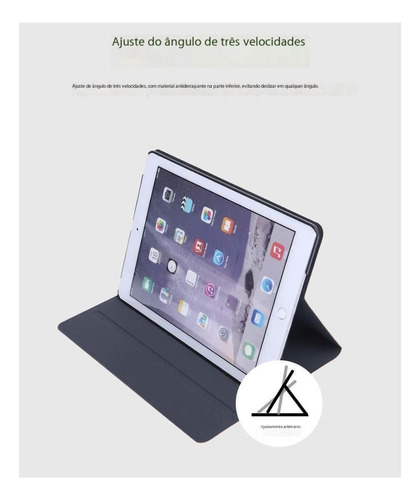 Funda sencilla con forma de cabeza de ciervo para iPad de 9ª, 8ª y 7ª generación, color gris