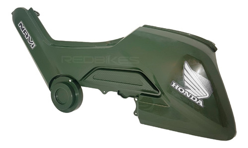 Cacha Lateral Honda Navi 110 Original Verde Derecha P1