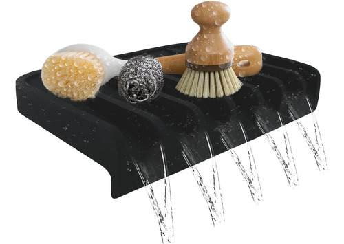 Soporte De Esponja Silicona Autodrenante Para Fregadero