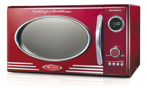 Forno De Microondas Nostalgia Retro 800w 0,9l Com 12 Conjunt