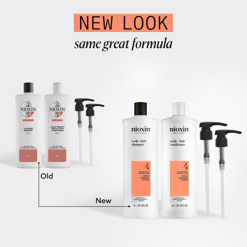 Shampoo E Condicionador Nioxin System 4 Para Cabelos Tingido