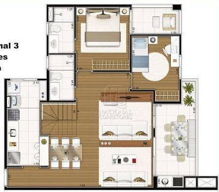 Imagem 5 de 21 de Apartamento Com 3 Dormitórios À Venda, 91 M² Por R$ 620.000,00 - Parque Das Nações - Santo André/sp - Ap11846