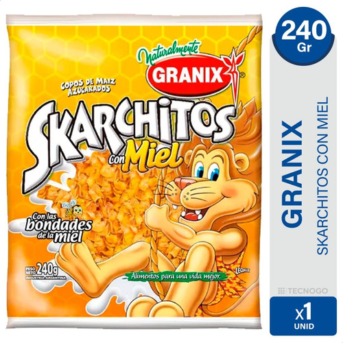 Skarchitos Con Miel Copos Maiz Azucarados Cereal Granix