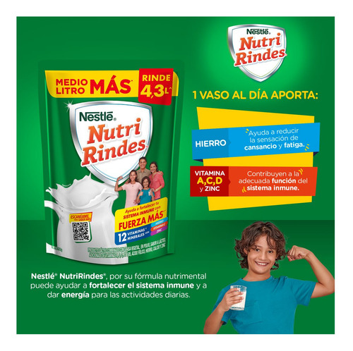 Producto Lácteo Combinado con Grasa Vegetal Nutri Rindes 520g