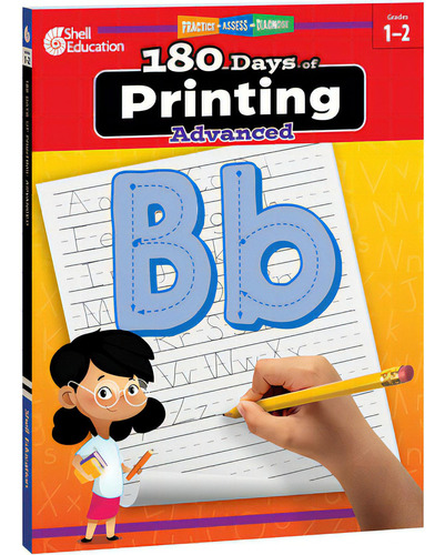 180 Days Of Printing: Advanced, De Shell Education. Editorial Shell Educ Pub, Tapa Blanda En Inglés