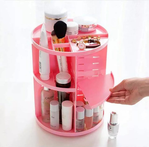 Imagem 5 de 8 de Organizador Maquiagem Giratório Manual 360 Graus #organize