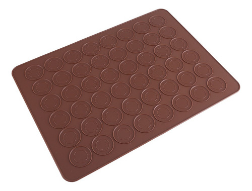 Plancha De Silicona Con Moldes Para 48 Macarrones Pastelería